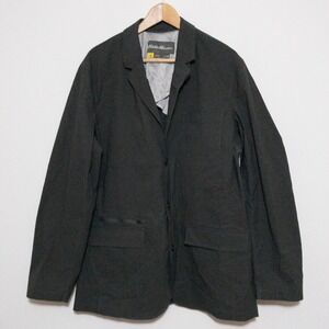 Eddie Bauer Travex Ultimate Voyager Travel Mens Blazer Jacket Size 44 Tall Gray
